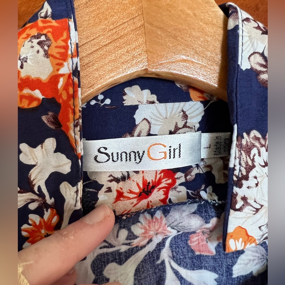 ModCloth Floral Romper by Sunny Girl size Large - Picture 2 of 5